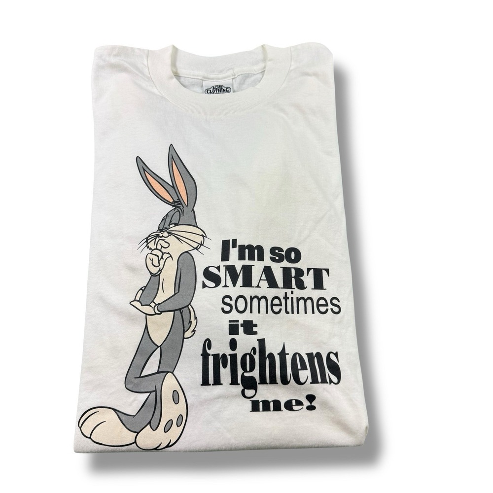 VTG 1991 Looney Tunes Bugs Bunny "I'm So Funny" Single-Stitch Graphic Tee Sz 2XL